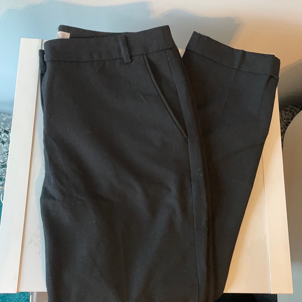 Black ankle work pants.